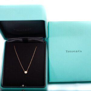 Authentic Tiffany & Co. Elsa Peretti Diamonds by the Yard Single Diamond Pendant